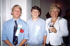 Knight boys with Ilene Davis