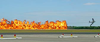 Wall of Fire at Warbird Airshow