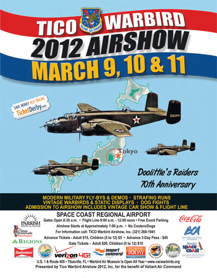 2012 Warbird Airshow poster