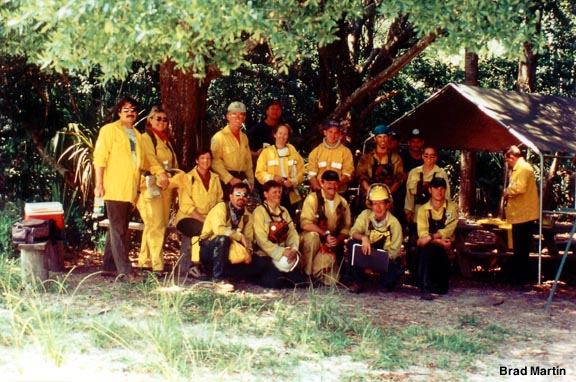Fire crew for the controlled scrub burn