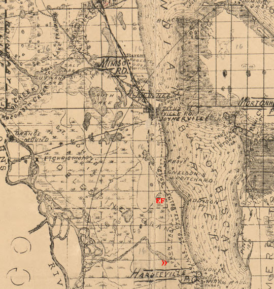 1885 Brevard-Titusville map - Hernandez-Capron Trail