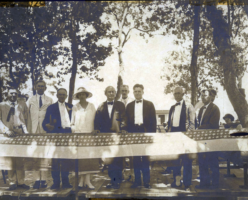 J.J. Parrish Sr. with William Jennings Bryan at Indian River County founding.