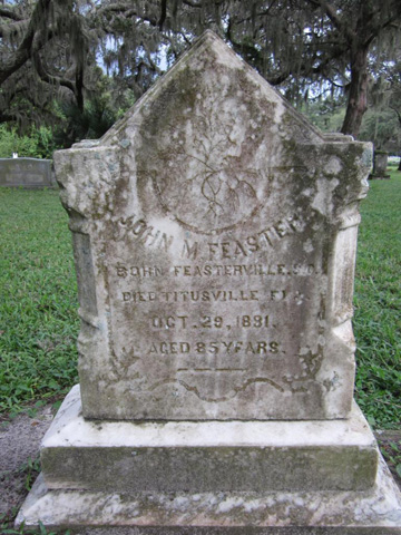 Headstone: John M. Feaster