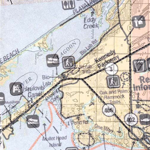 2002 map of Merritt Island NWR