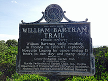 William Bartram Trail marker in Canaveral National Seashore #2