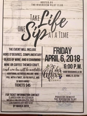 Take Life One Sip At A Time fundraiser