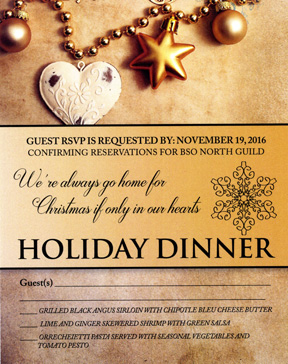 Join us at our Holiday Dinner.