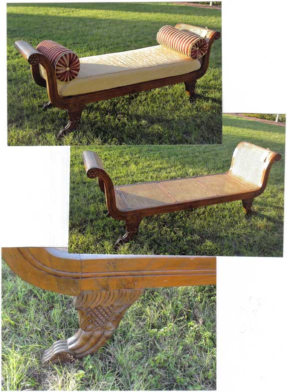 Caned Setee Set for sale
