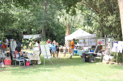 Art displays in the Garden Art displays in the Garden