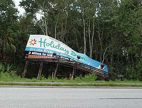 Hurricane Charley - billboard blown down