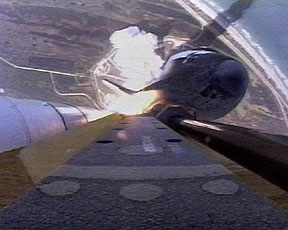 Launch photo taken from Booster Tank