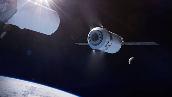 Illustration: SpaceX Dragon XL on way to Gateway.