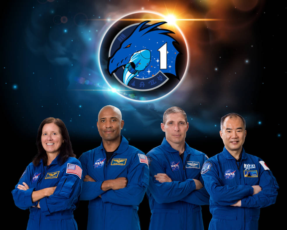 The SpaceX Crew-1 official crew portrait.