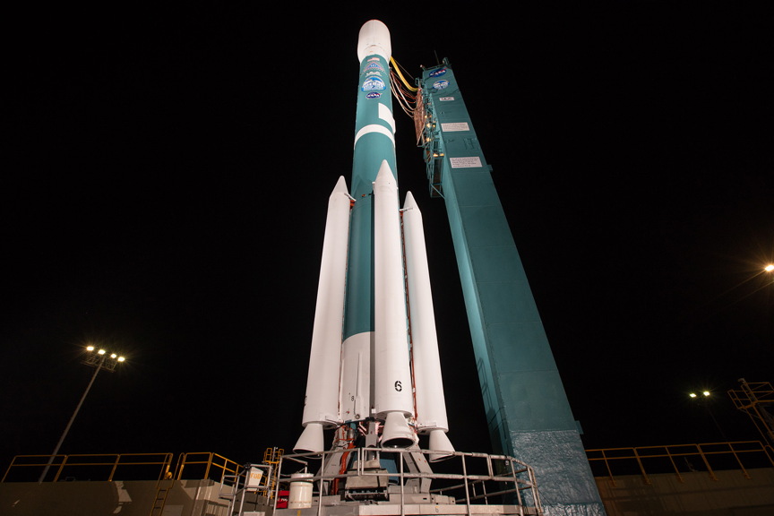 Final Delta II Rocket on launch pad -3