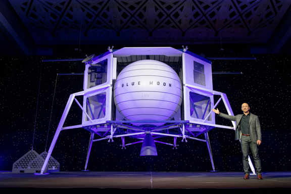 Blue Origin's Blue Moon lunar lander.
