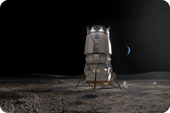 Blue Origin’s Blue Moon lander.