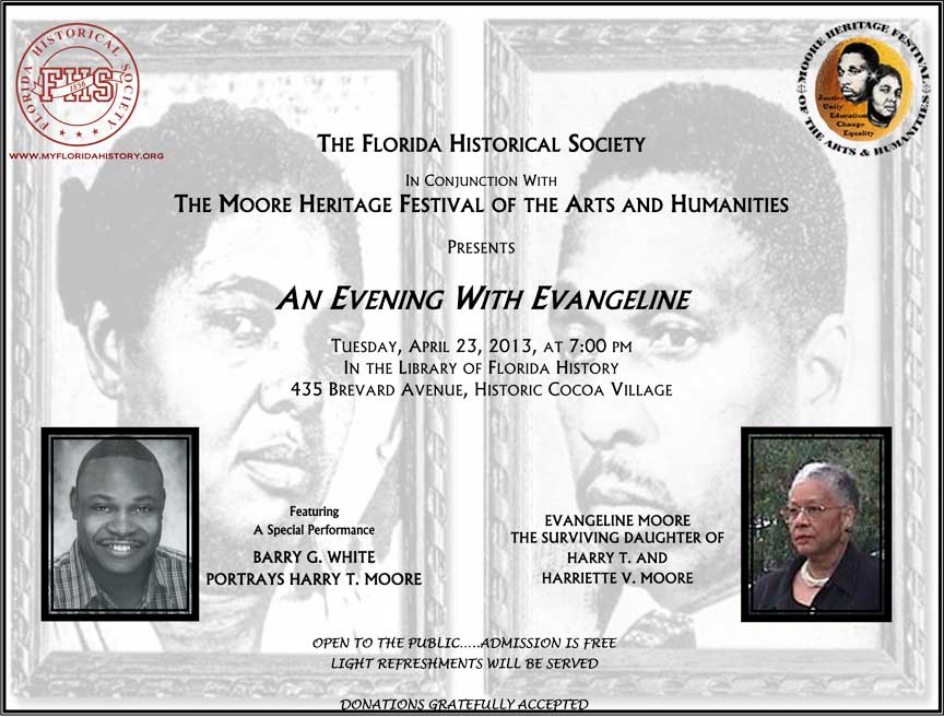 An evening with Evangeline Moore