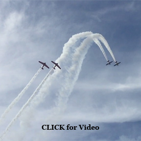 Four plane act in the 2016 TICO AirShow - CLICK