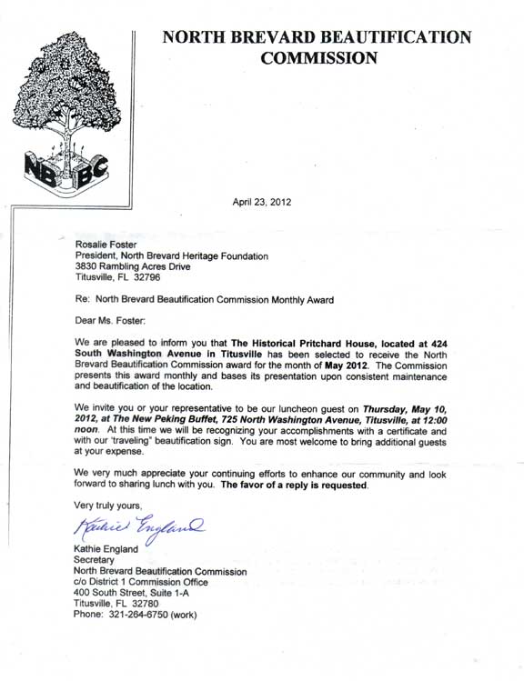 Titusville's historic Pritchard House. Titusville's historic Pritchard House.