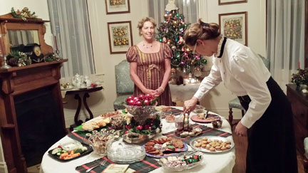 Food table - 2015 Christmas Party