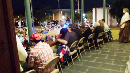Porch Party - Christmas 2016 - Viewing the parade.