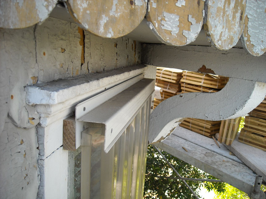 original paint under eves