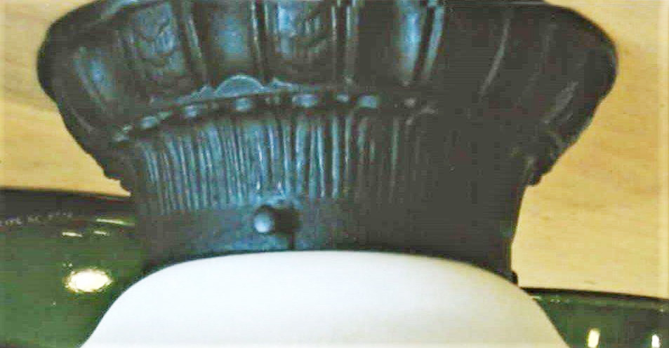 Close-up of Pritchard House Porch Lighting Fixture From Barn Light Lighting Co.