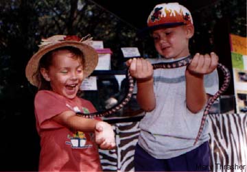 Kids with Snake