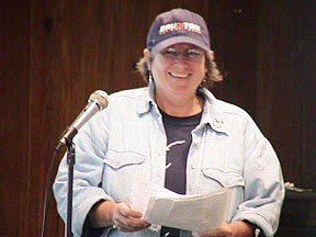 Laurilee Thompson making presentation.