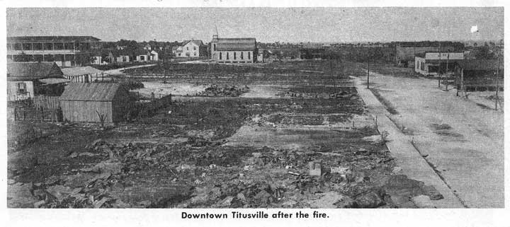 Downtown after the 1895 fire.
