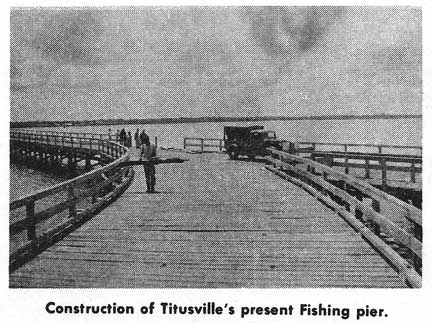 Constructing the fishing pier.