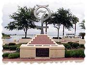 Mercury 7 memorial at Titusville's Space View Park.