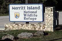 Entrance to Merritt Island NWR.