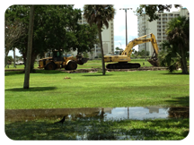 Sand Point Park renovation has begun.
