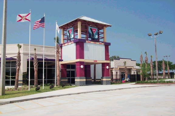 Front of the Titusville YMCA building.