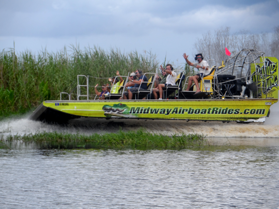 Midway Air Boat Ride - speeding along