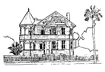 Drawing of the Pritchard House in Titusville, FL. Drawing of the Pritchard House in Titusville, FL.