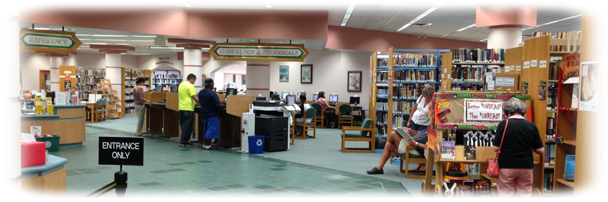 Titusville Florida Public Library lobby
