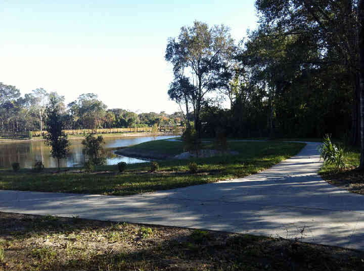 Trail junction. Take a short walk or enjoy the 1/3 mile walk around the pond. Trail junction. Take a short walk or enjoy the 1/3 mile walk around the pond.