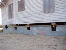 Closeup of stemwall