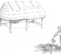 Seminole Chickee Seminole Chickee - concept drawing