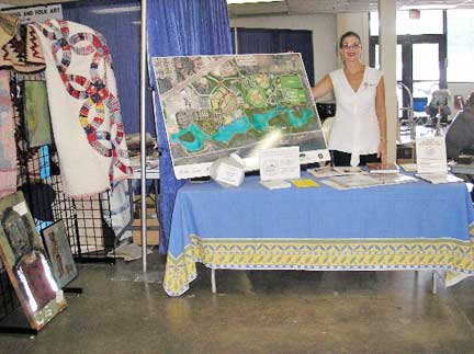 Our table at the Folk Fest