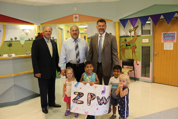 Mikitarian, Zumpano & Patricios at the Children's Center. Mikitarian, Zumpano & Patricios at the Children's Center.