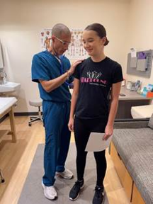 Dr. Bryan Parry with student athlete Dr. Bryan Parry with student athlete