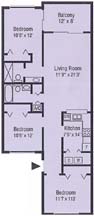 3 bedroom floorplan