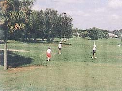 The golf course behind Royal Palms Condos in Titusville, Florida