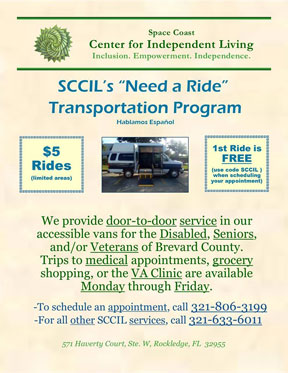 Transportation for disabled and senior residents.